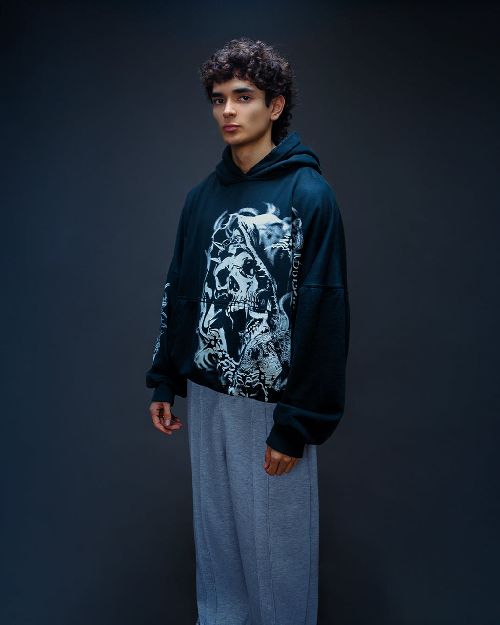 HOODIE SOUL SKULL WHITE