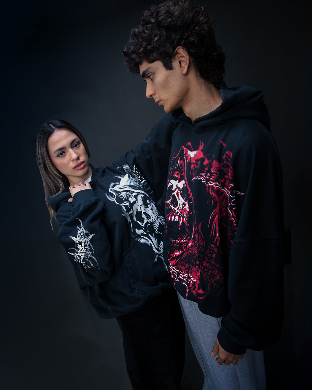 HOODIE SOUL SKULL WHITE