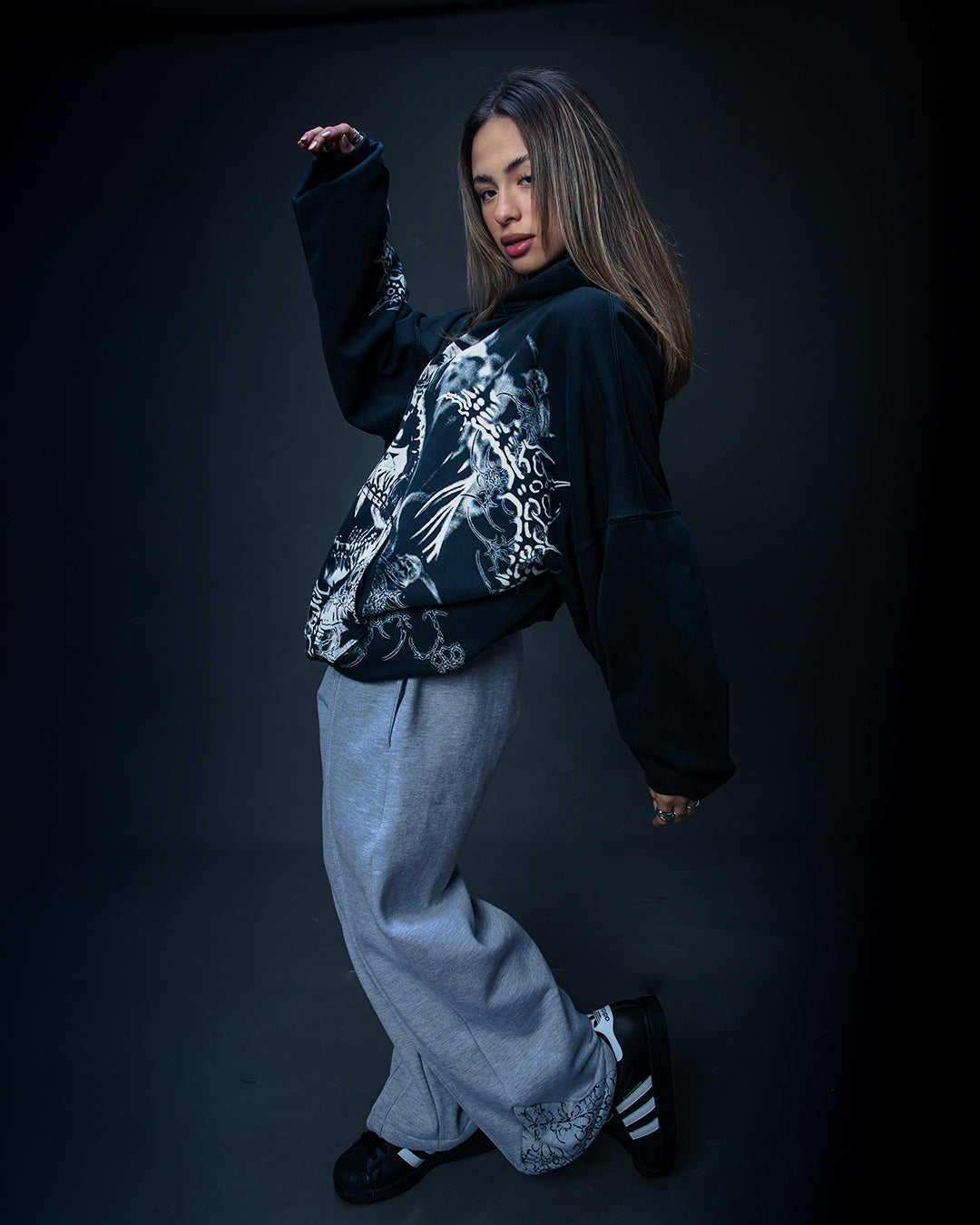 HOODIE SOUL SKULL WHITE
